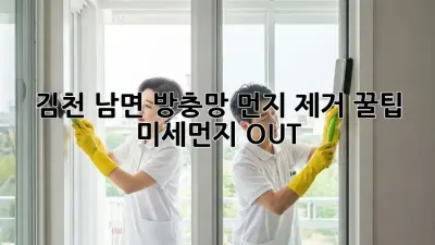 김천 남면 방충망 먼지 제거 꿀팁🍯 미세먼지 OUT!