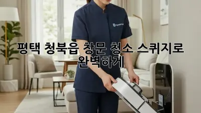 평택 청북읍 창문 청소✨: 스퀴지로 완벽하게!